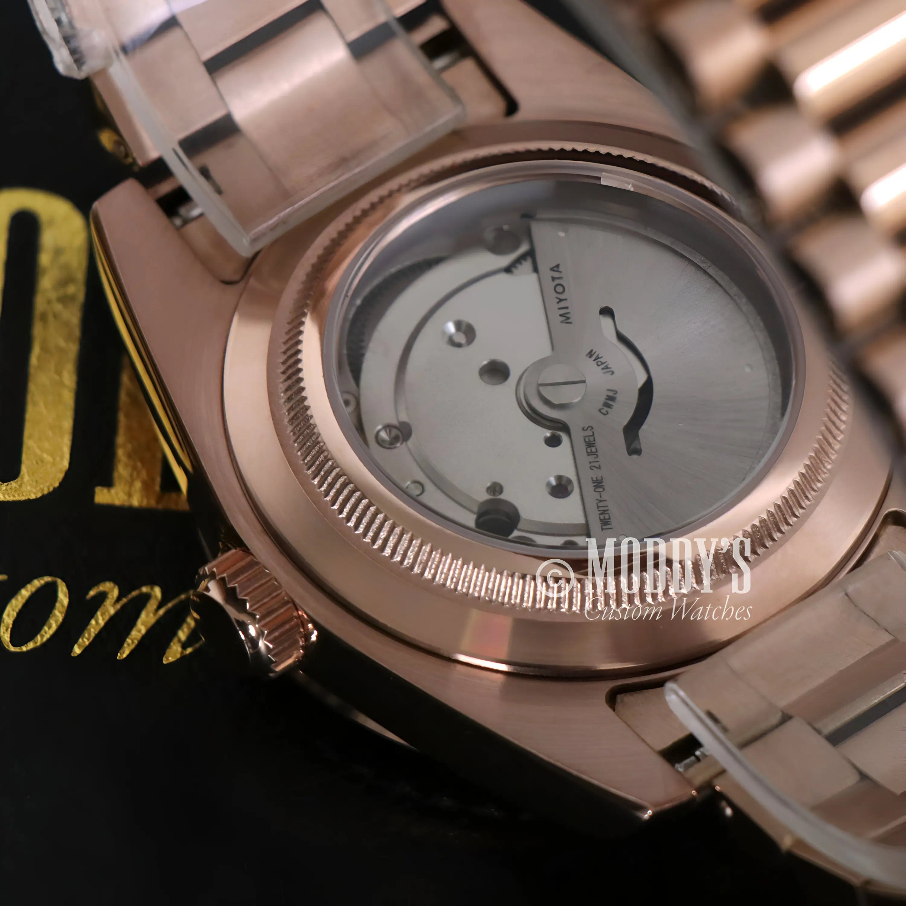 Seikojust | Daydate Rose Gold - White Arabic