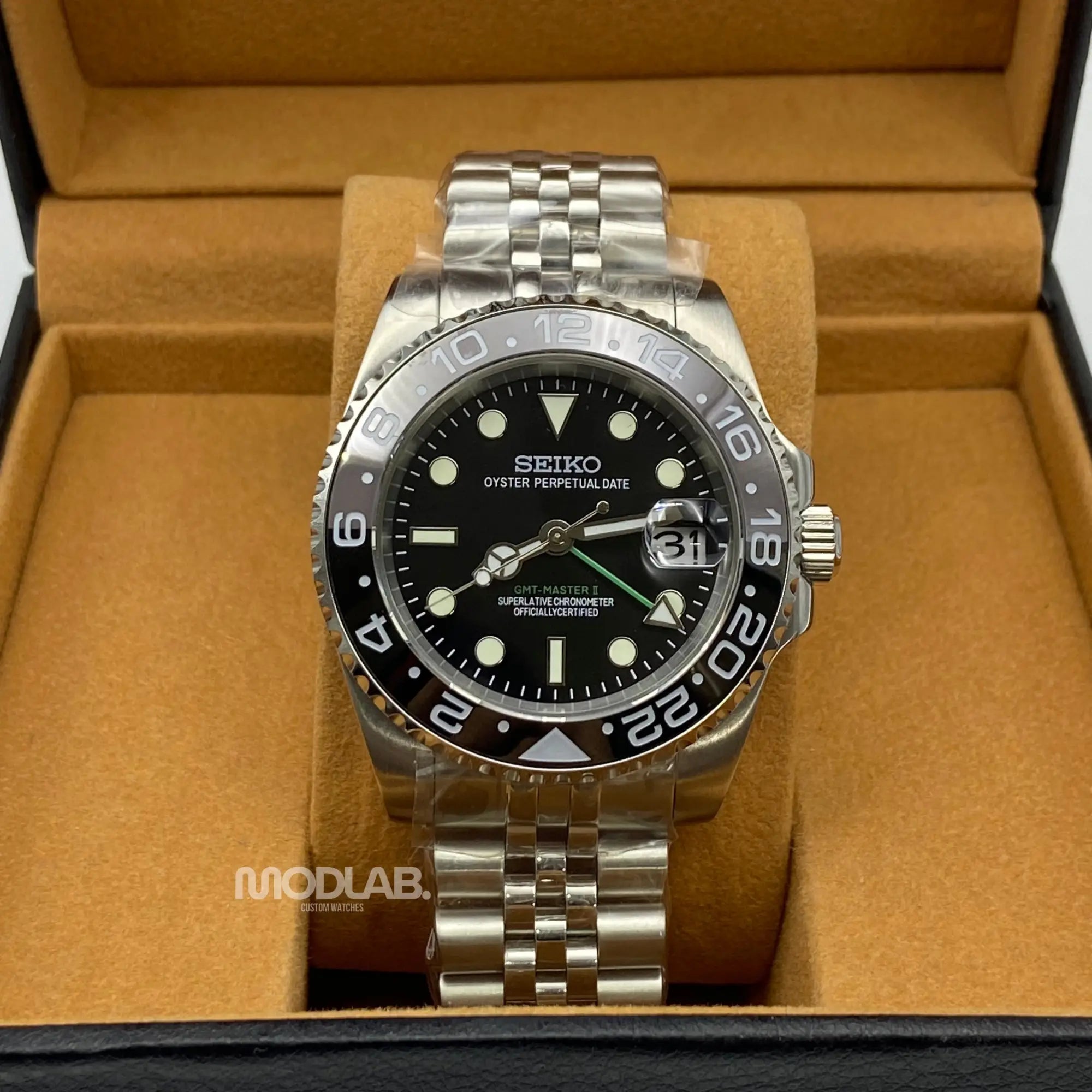 GMTeiko | Silver Green Pointer - Submariner / GMT