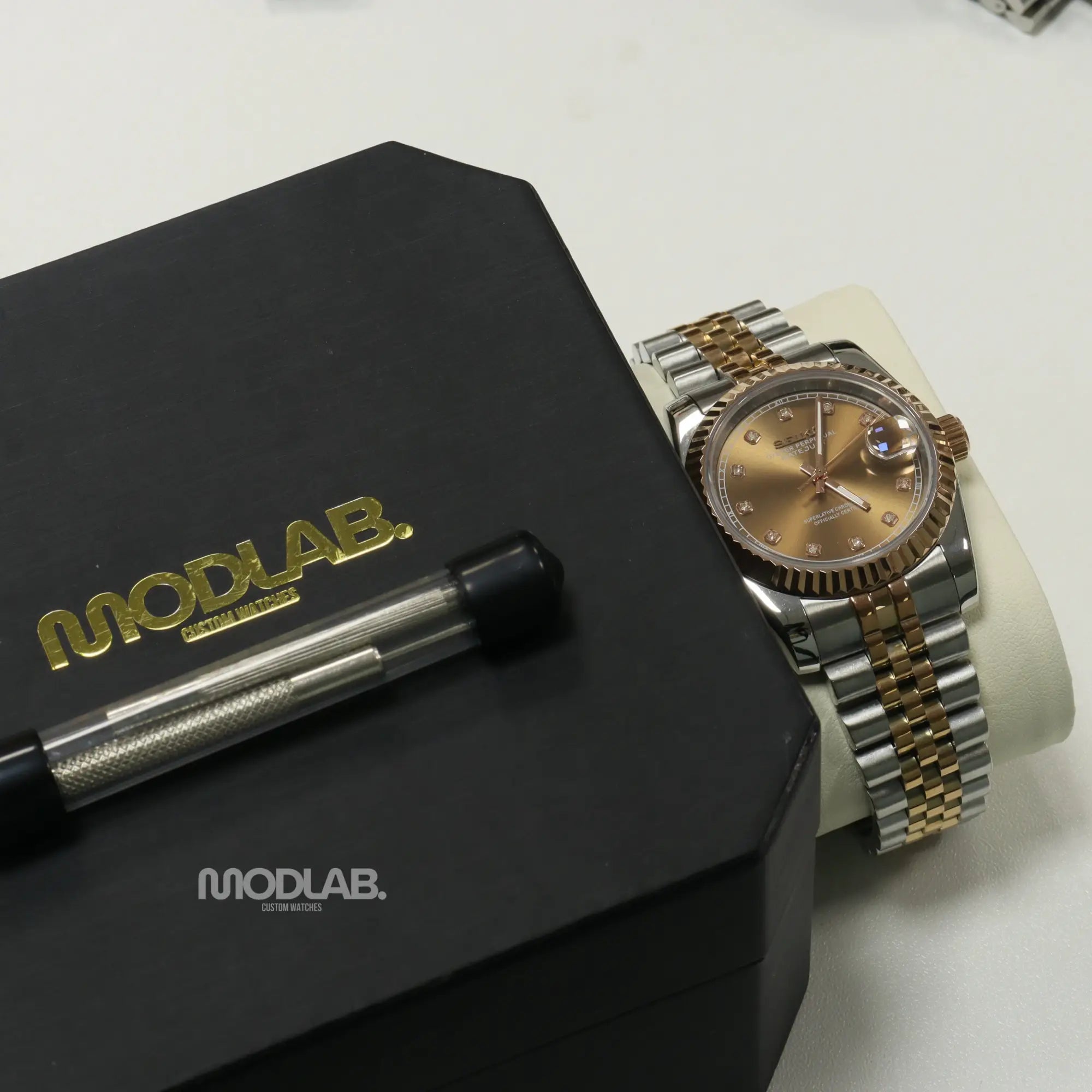 Seikojust | Chocolate Crystals - Datejust