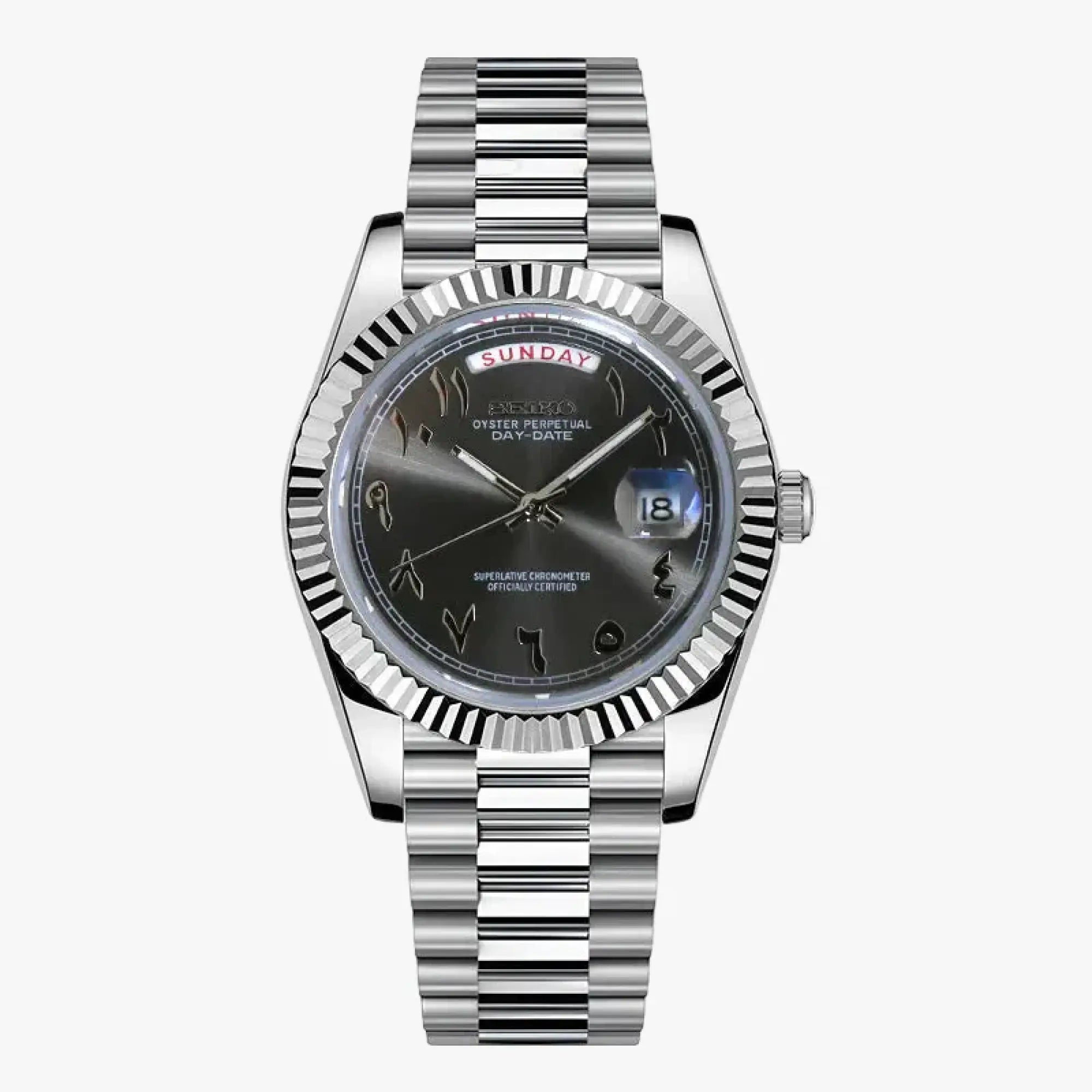 Seikojust | Daydate Arabic Deep Grey - Datejust