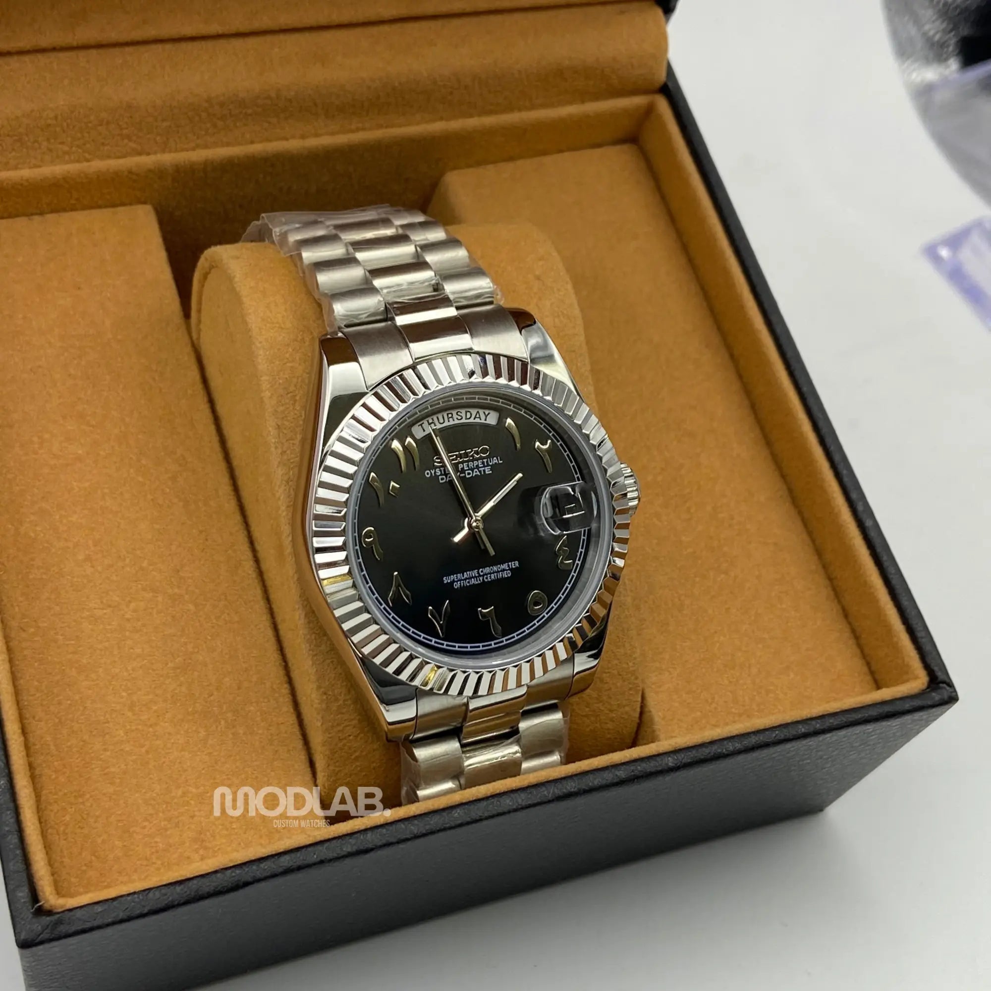 Seikojust | Daydate Arabic Deep Grey - Datejust