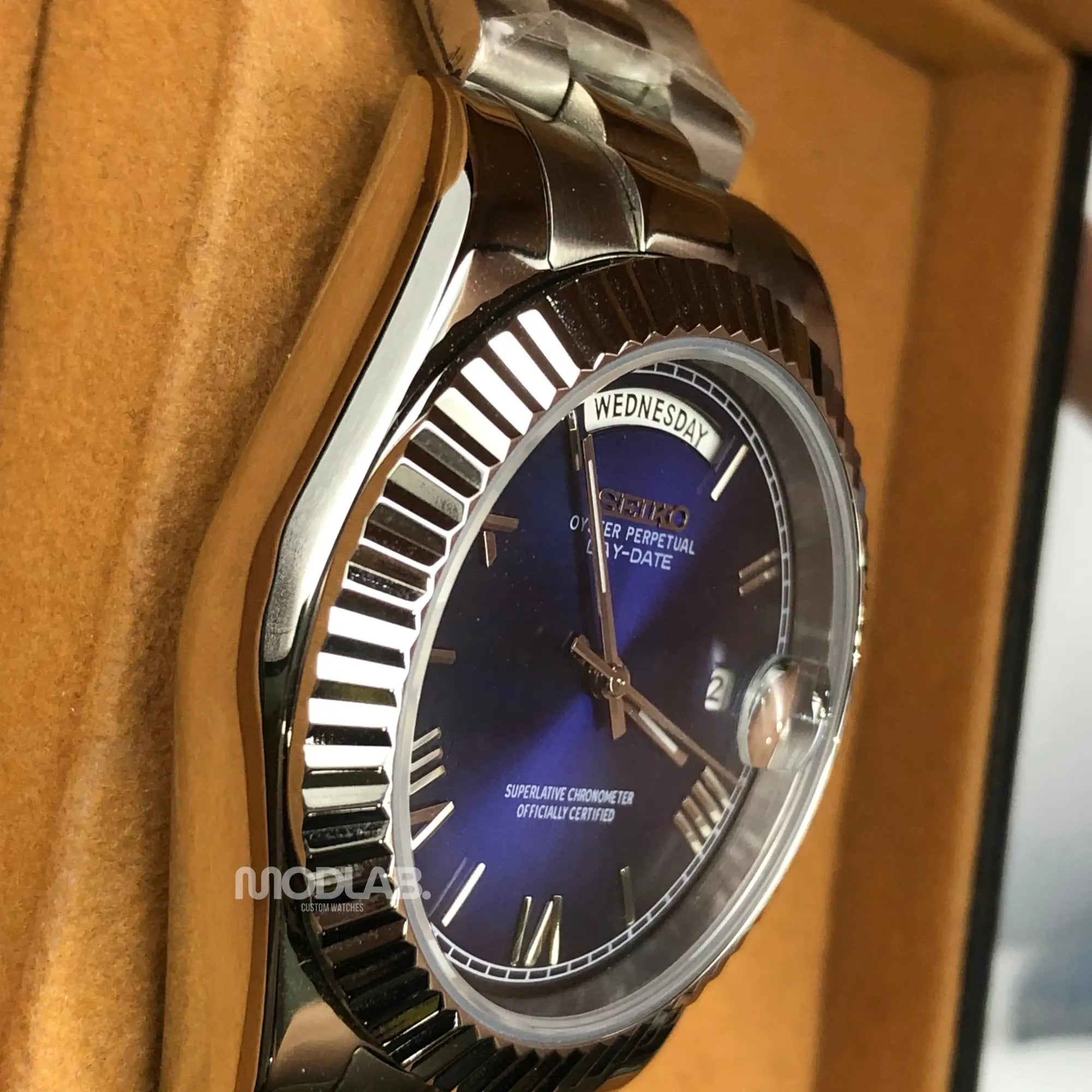 Seikojust | Daydate Royal Blue Roman - Datejust