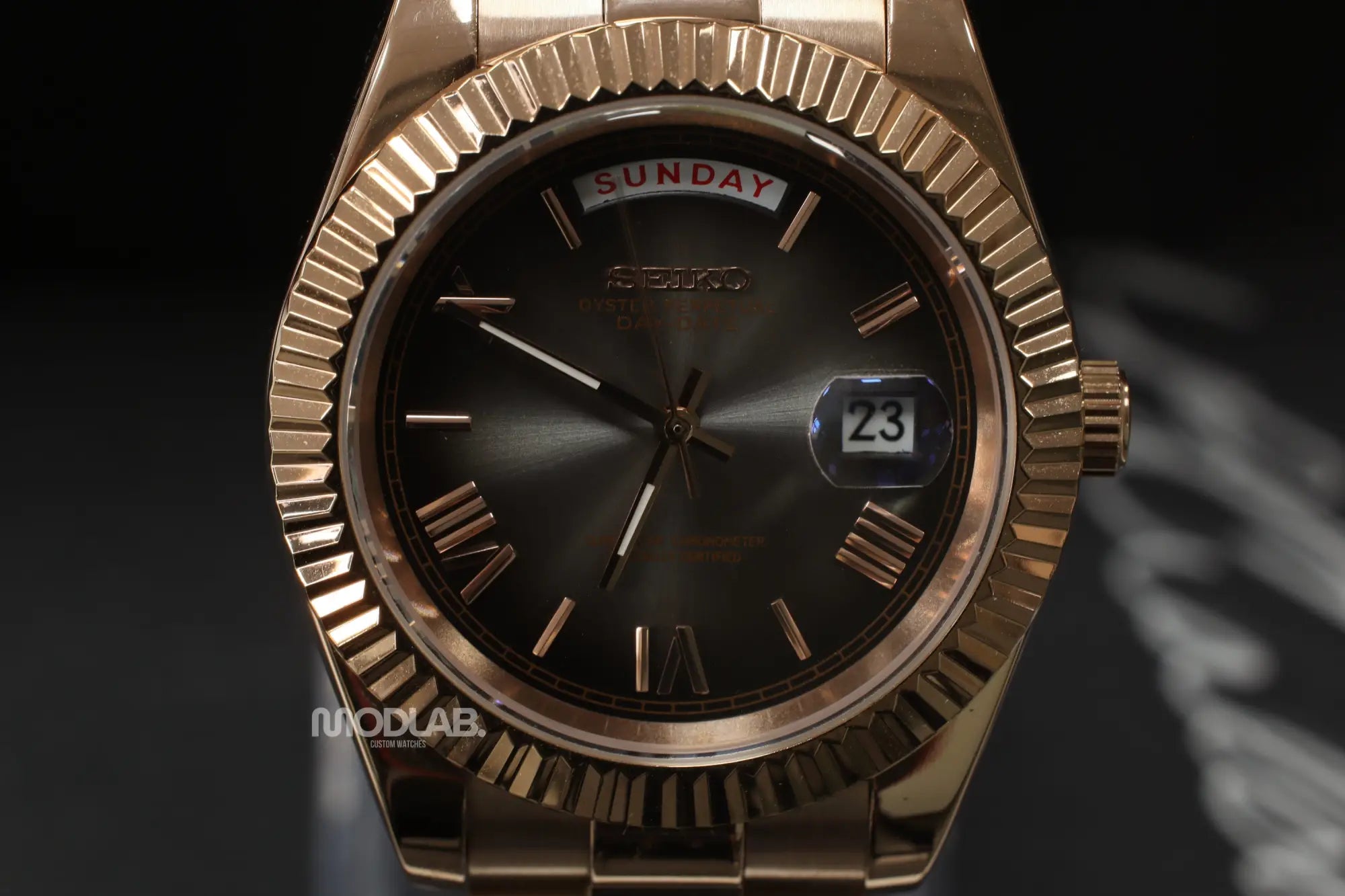 Seikojust | Grey Rose Gold Roman - Datejust