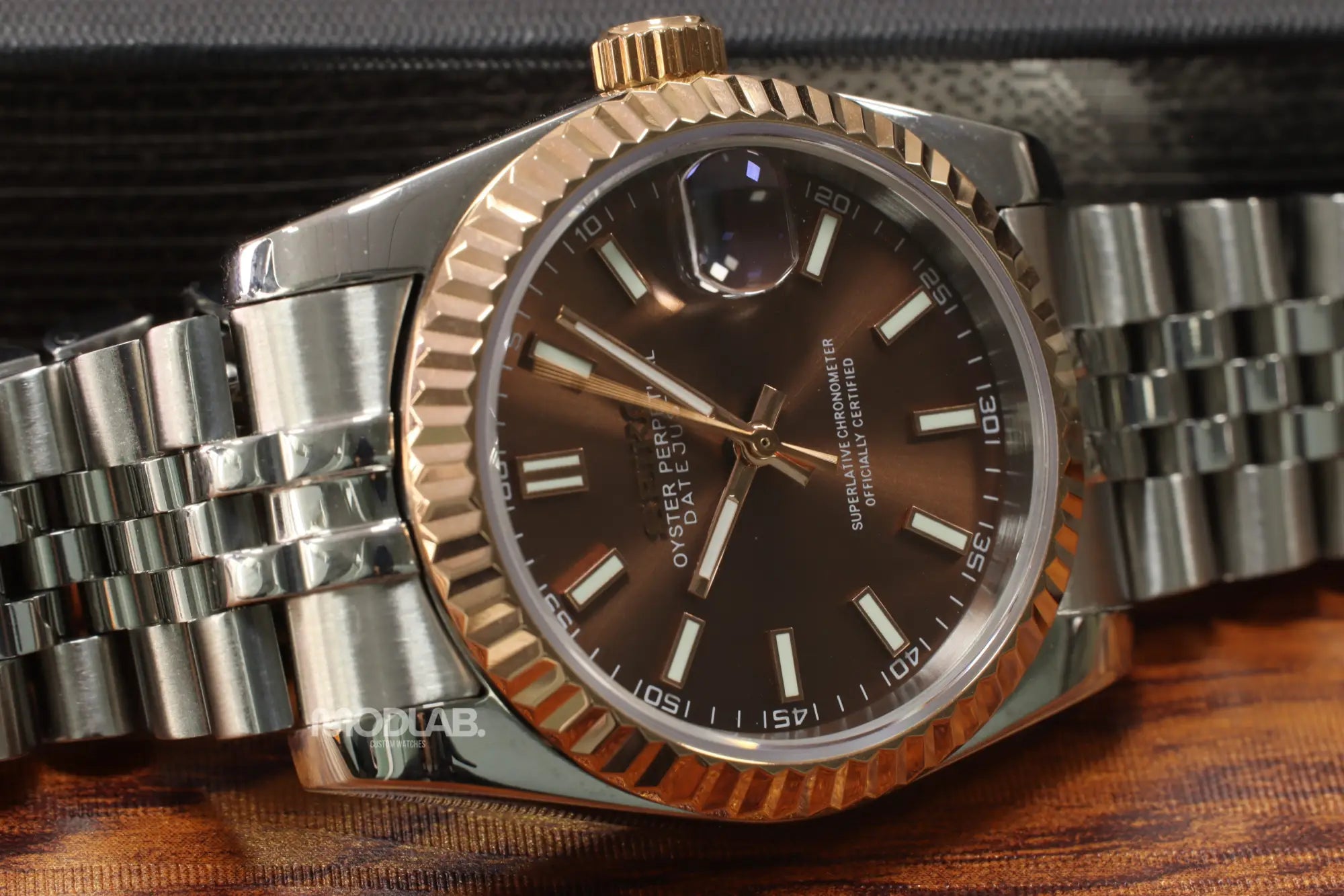 Seikojust | Rose Gold Chocolate - Datejust
