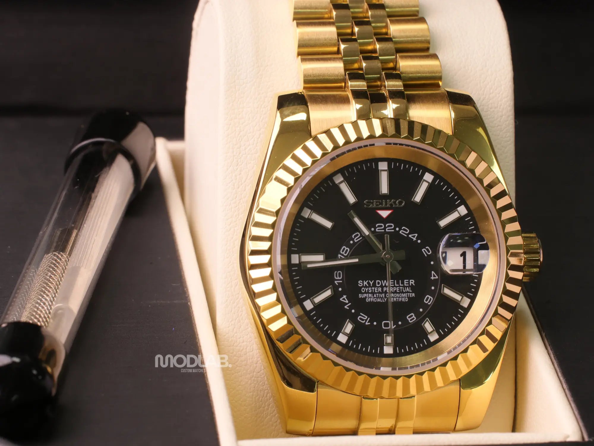 Seikojust | Sky Dweller Gold Black - Datejust