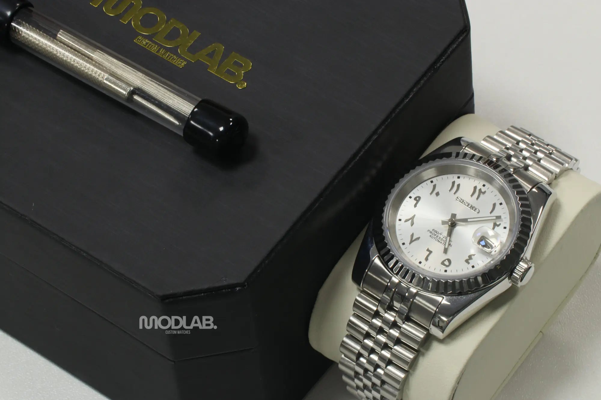 Seikojust | White Arabic Textured - Datejust