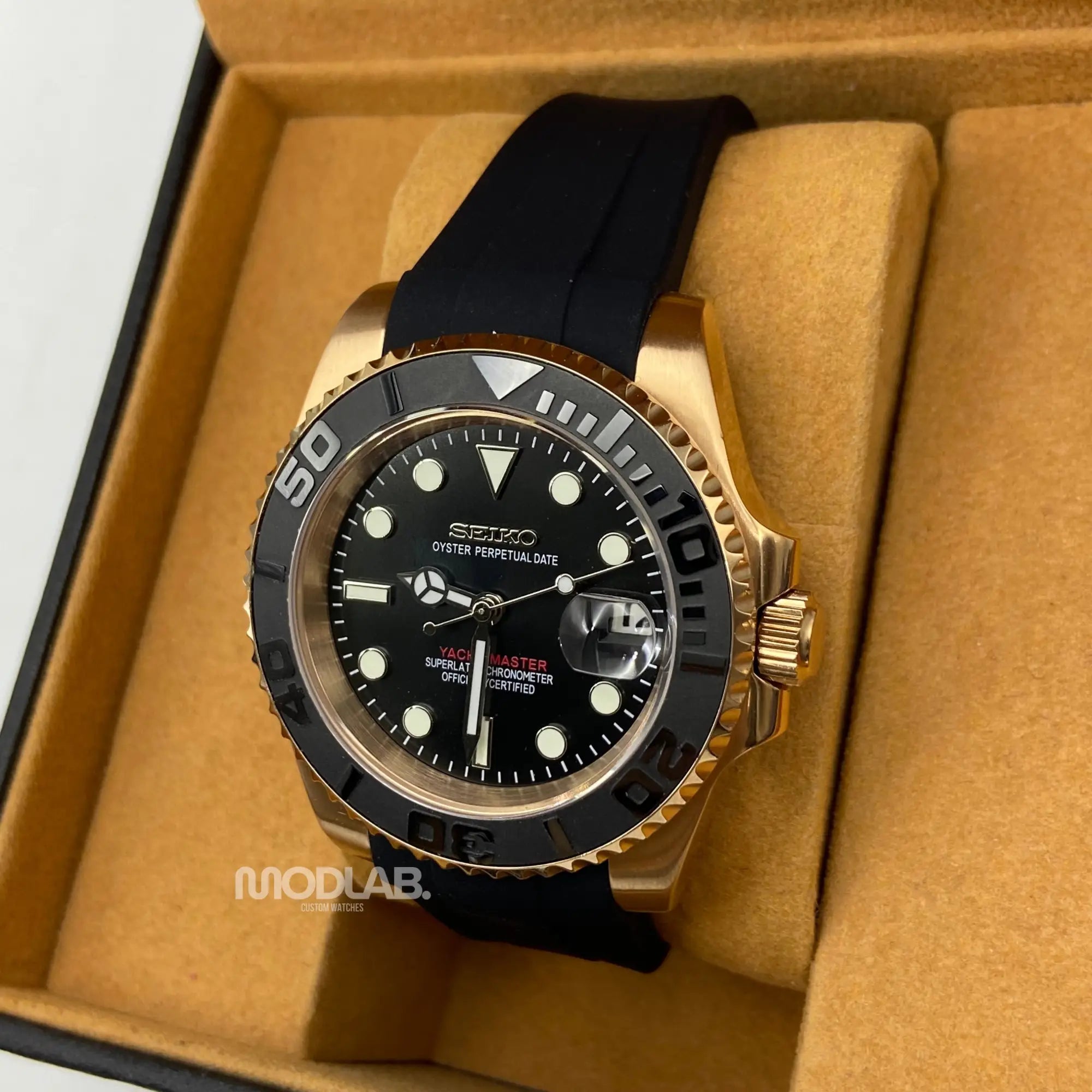 Seikomariner | Rose Gold - Black - Submariner / GMT