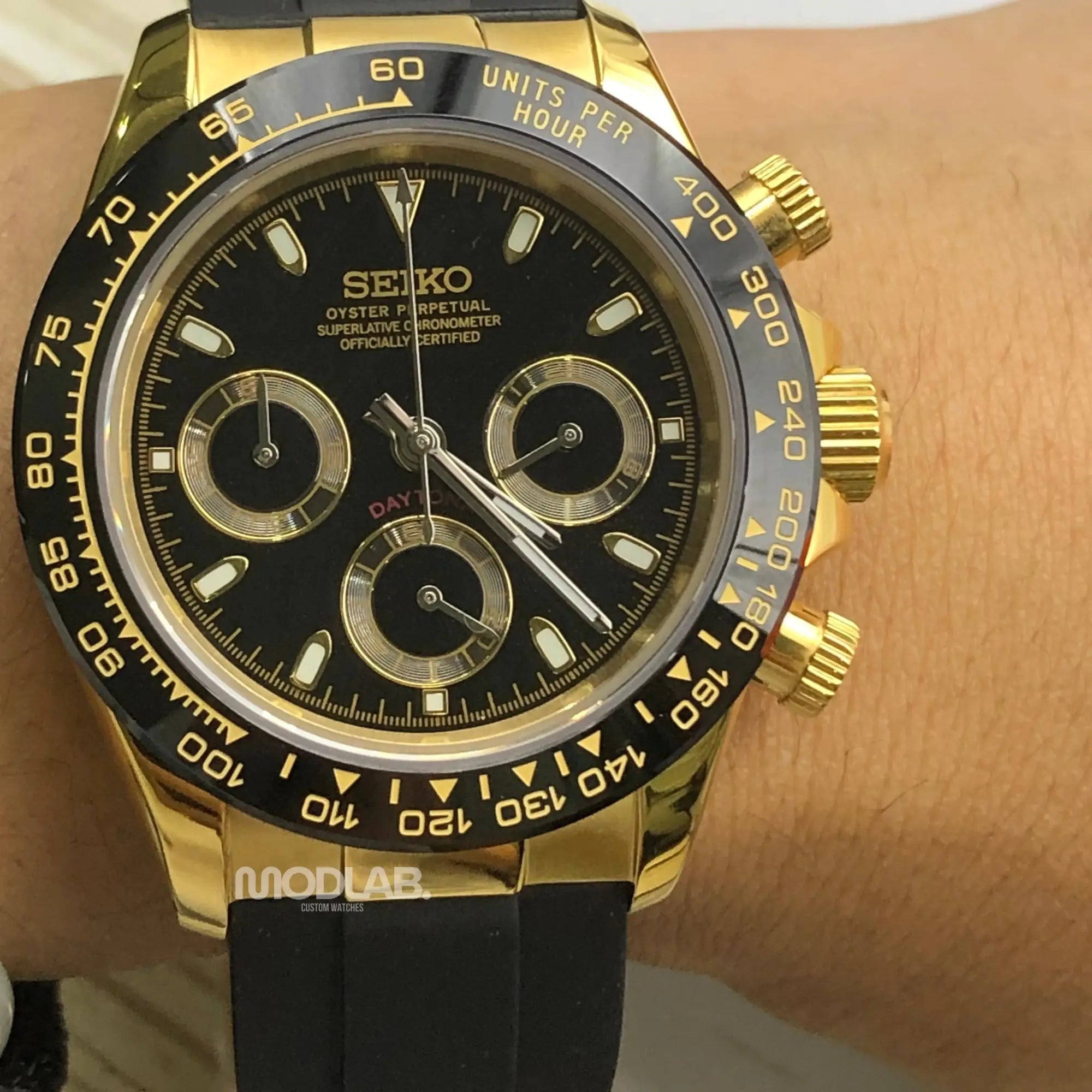Seitona | Gold Black Face Rubber - Daytona