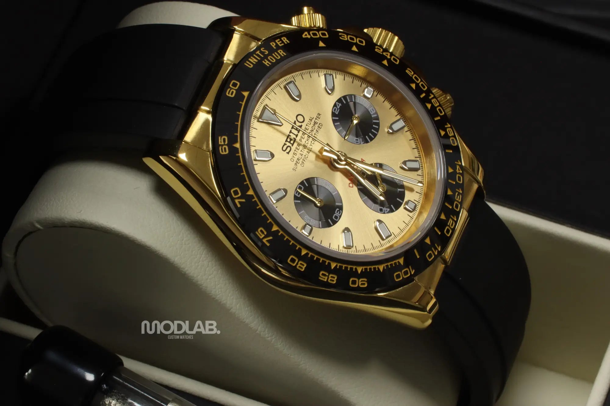 Seitona | Gold Black Rubber - Daytona