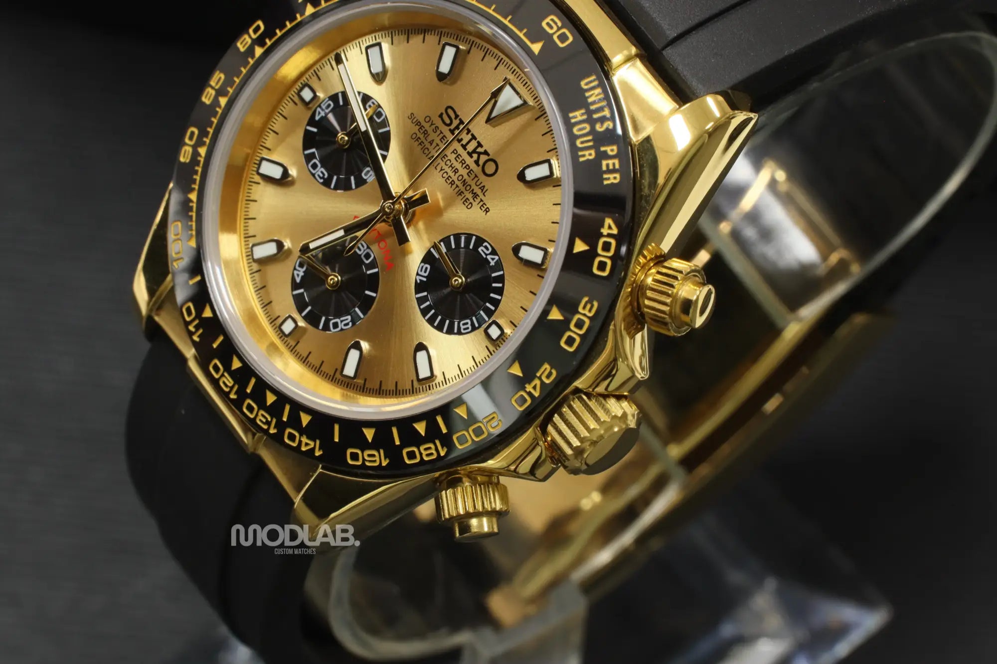 Seitona | Gold Black Rubber - Daytona