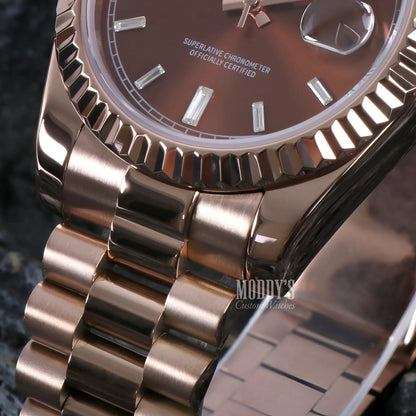 Seikojust | Daydate Rose Gold Chocolate