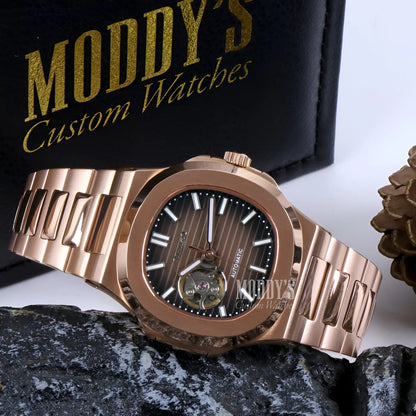 Nautiko | Rose Gold Chocolate Open Heart