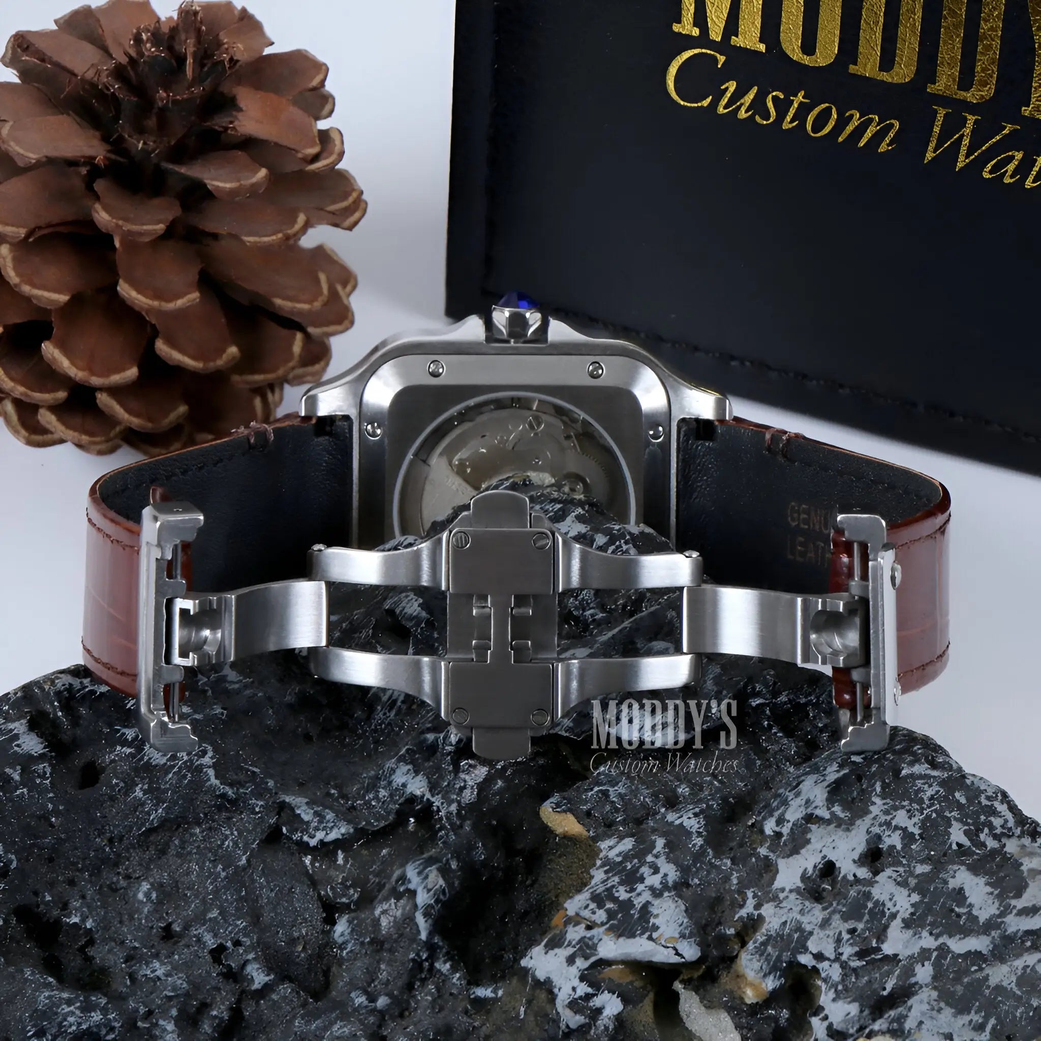 Santeiko | White Brown Leather