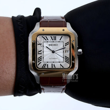 Santeiko | White Brown Leather