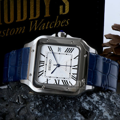 Santeiko | White Blue Leather