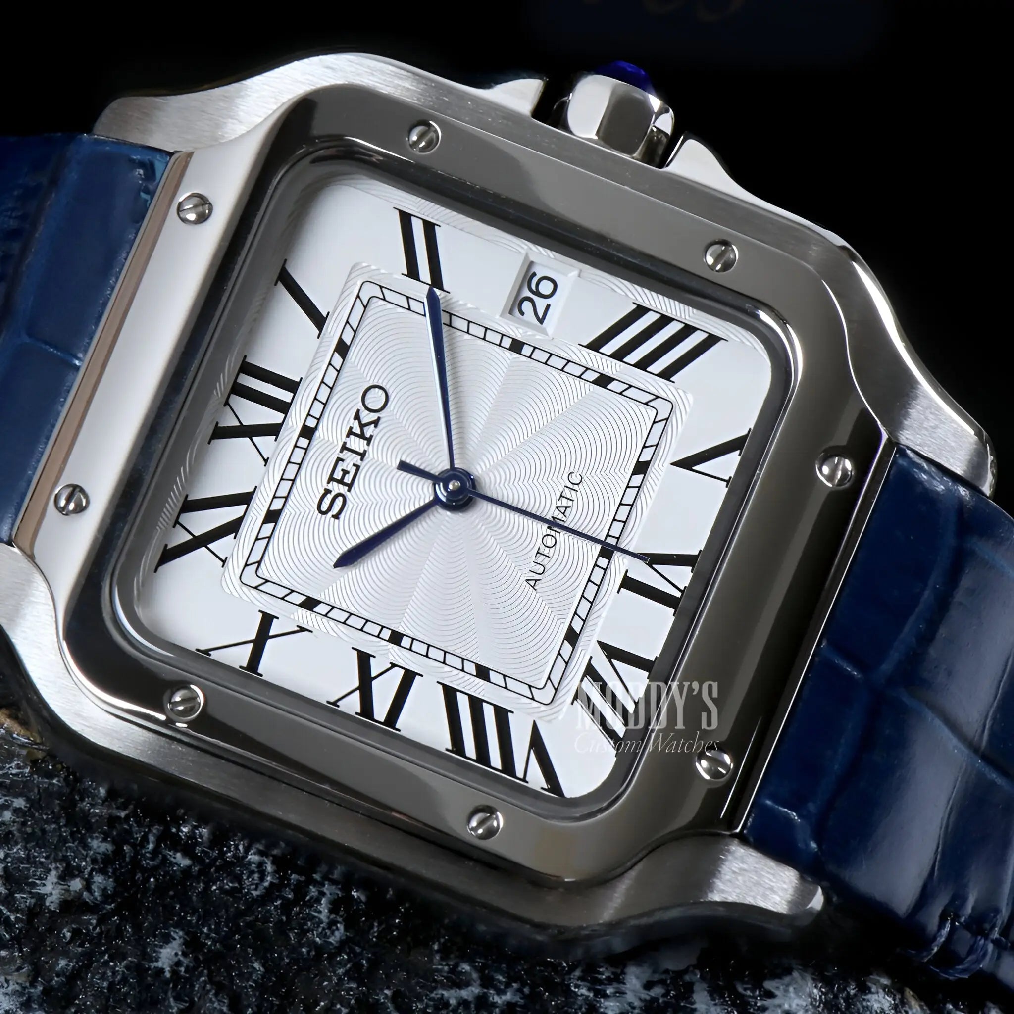 Santeiko | White Blue Leather