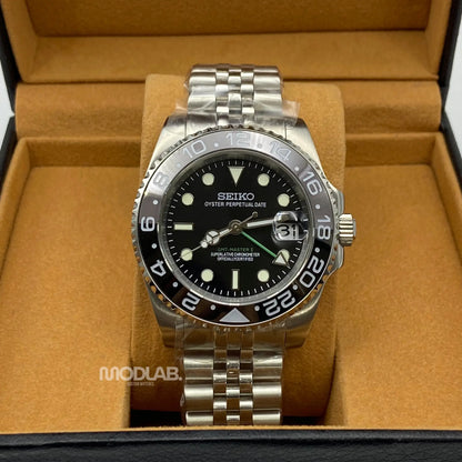 GMTeiko | Silver Green Pointer - Submariner / GMT