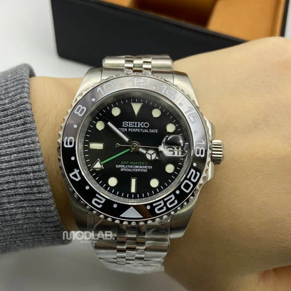 GMTeiko | Silver Green Pointer - Submariner / GMT