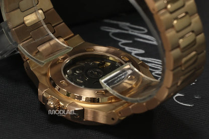 Nautiko | Rose Gold Chocolate Open Heart - Nautilus