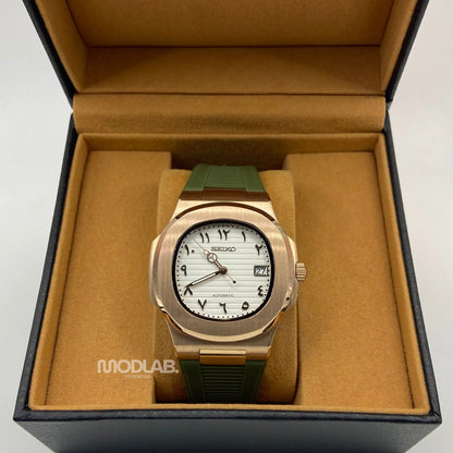 Nautiko | Rose Gold - Green Arabic - Nautilus