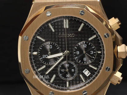 Royal Seikoak | Rose Gold Black - Royal Oak