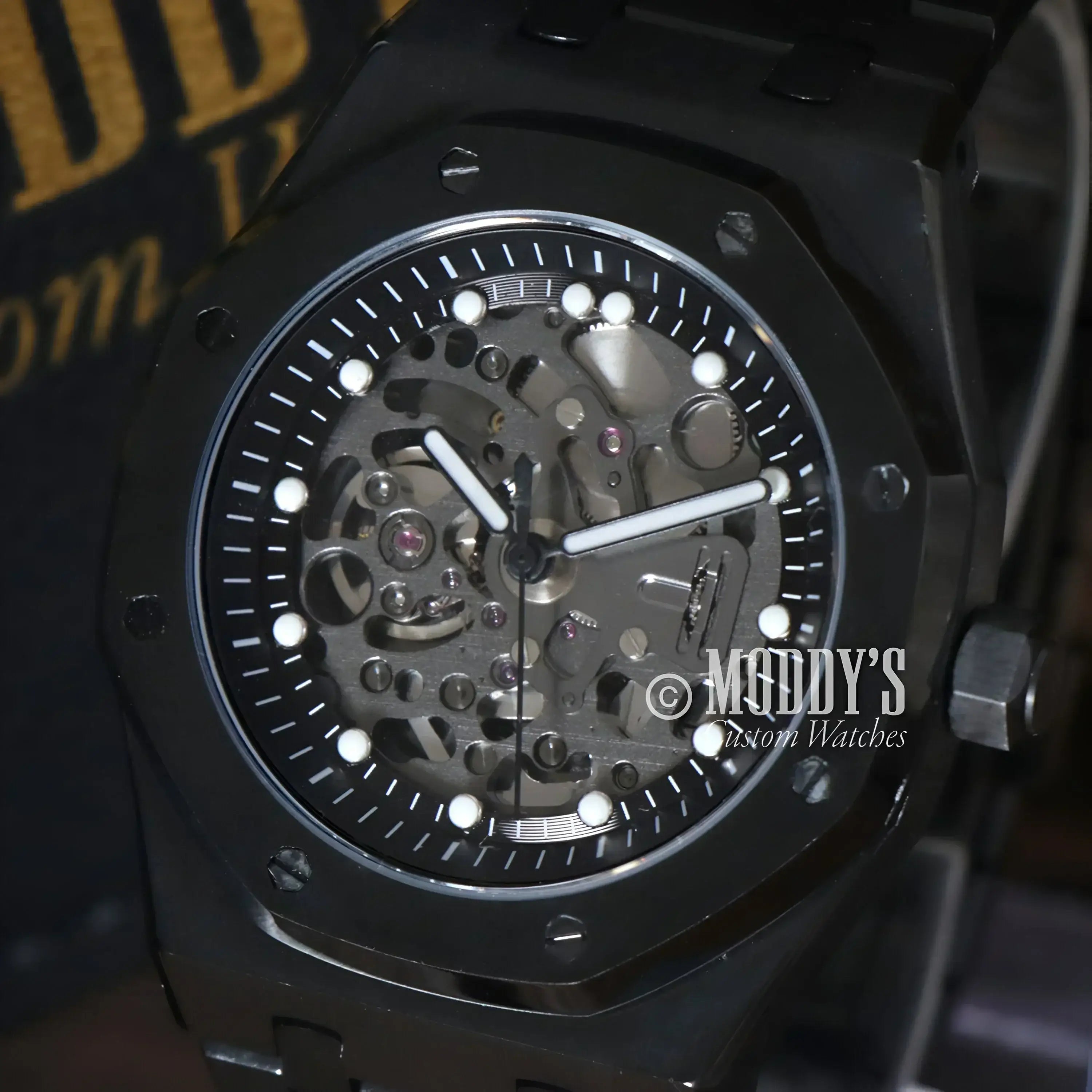 Royal Seikoak | Skeleton Full Black