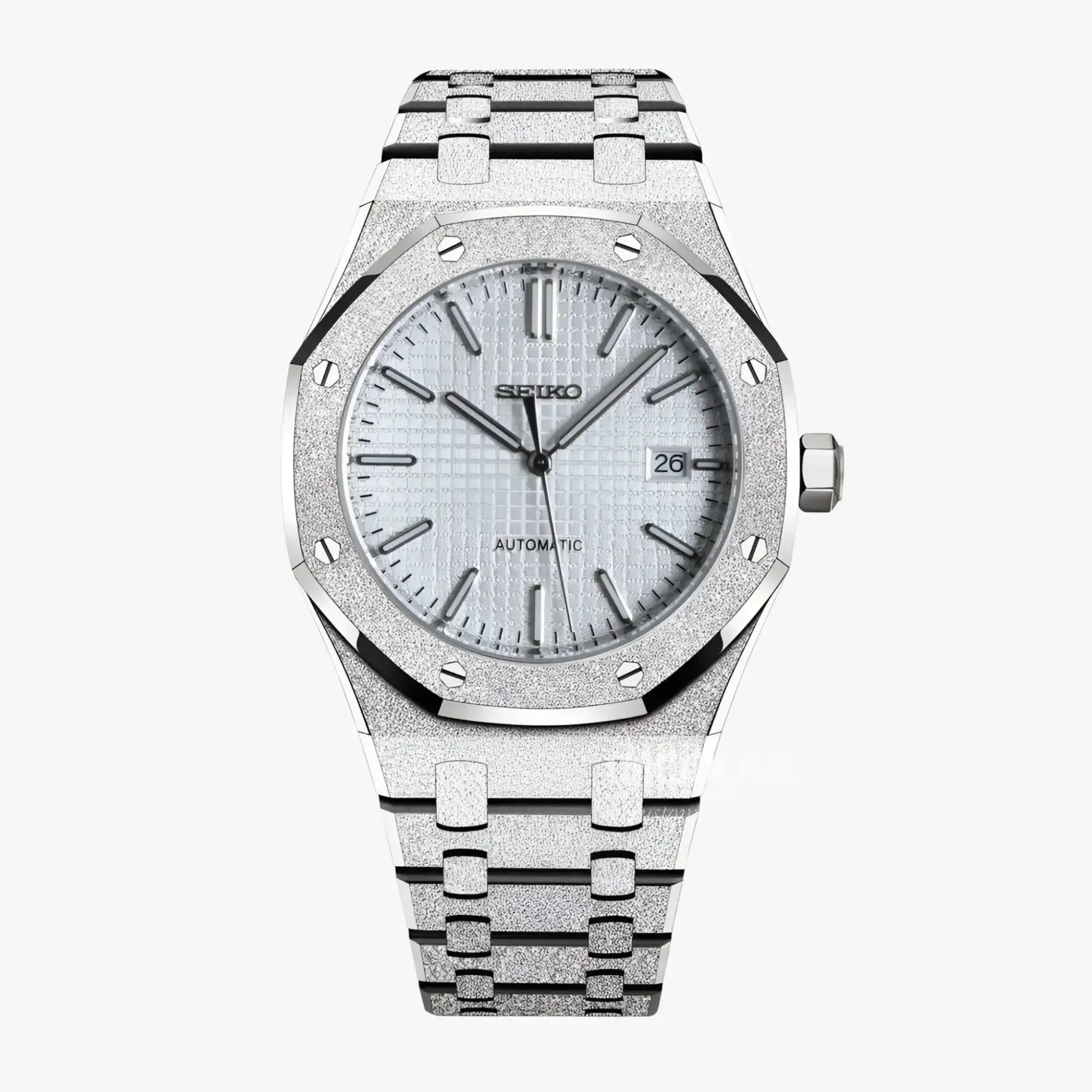 Royal Seikoak | White Iced Out - Royal Oak