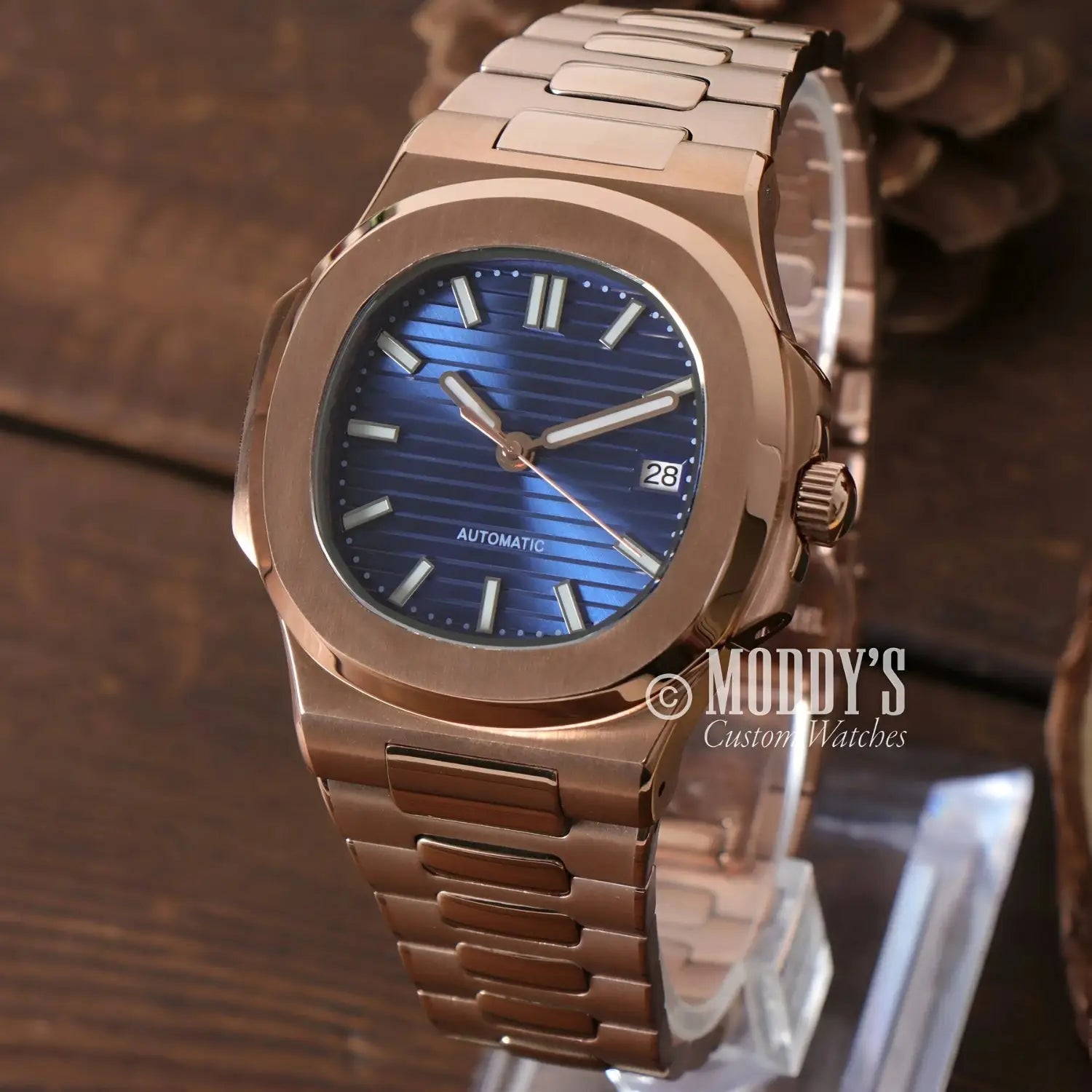 Nautiko | Rose Gold Royal Blue