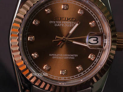 Seikojust | Chocolate Crystals - Datejust