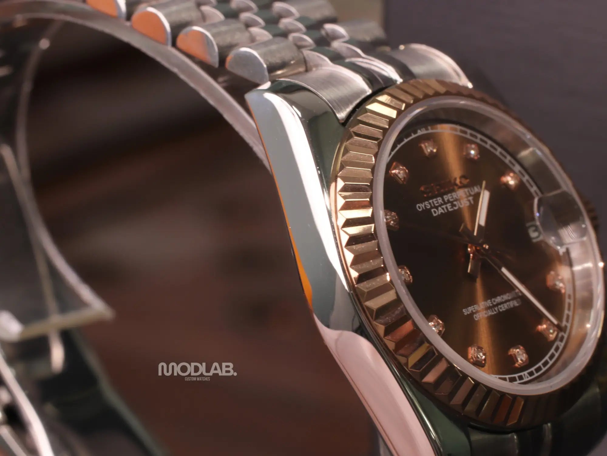 Seikojust | Chocolate Crystals - Datejust