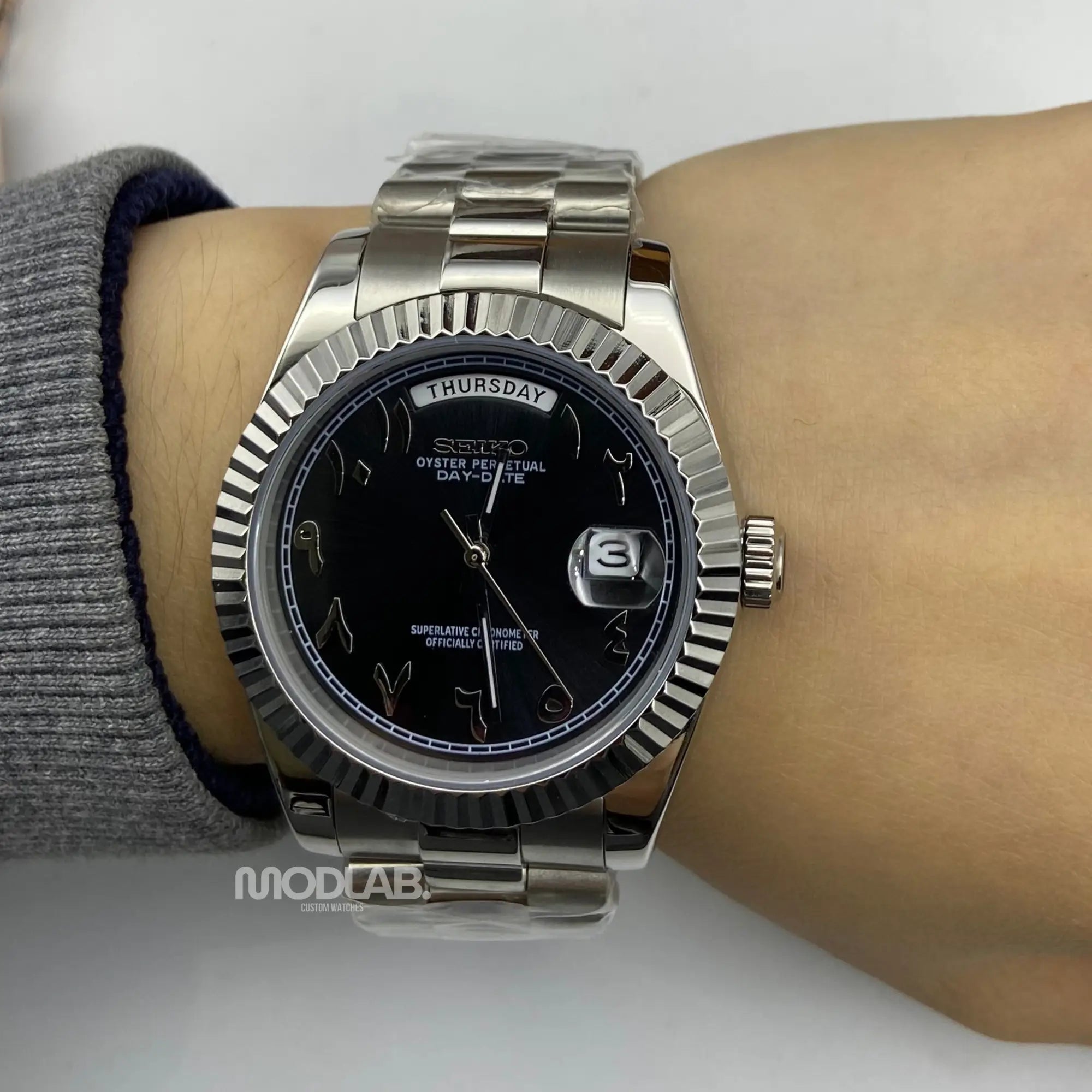 Seikojust | Daydate Arabic Deep Grey - Datejust