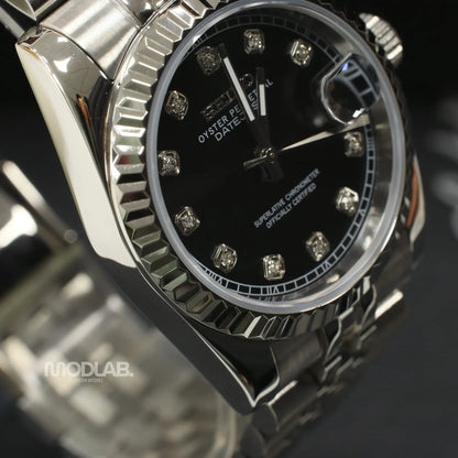 Seikojust | Daydate Black Crystals - Datejust