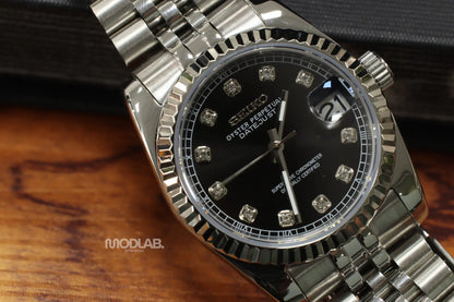 Seikojust | Daydate Black Crystals - Datejust