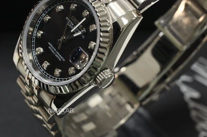 Seikojust | Daydate Black Crystals - Datejust