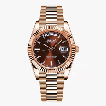 Seikojust | Daydate Rose Gold Chocolate - Datejust