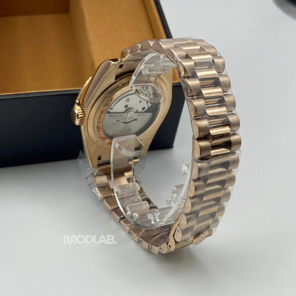 Seikojust | Daydate Rose Gold Chocolate - Datejust