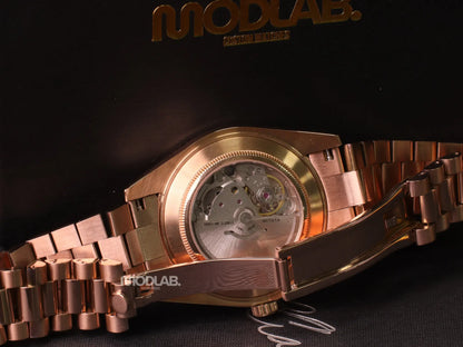 Seikojust | Daydate Rose Gold Olive Green - Datejust