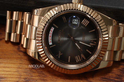 Seikojust | Grey Rose Gold Roman - Datejust