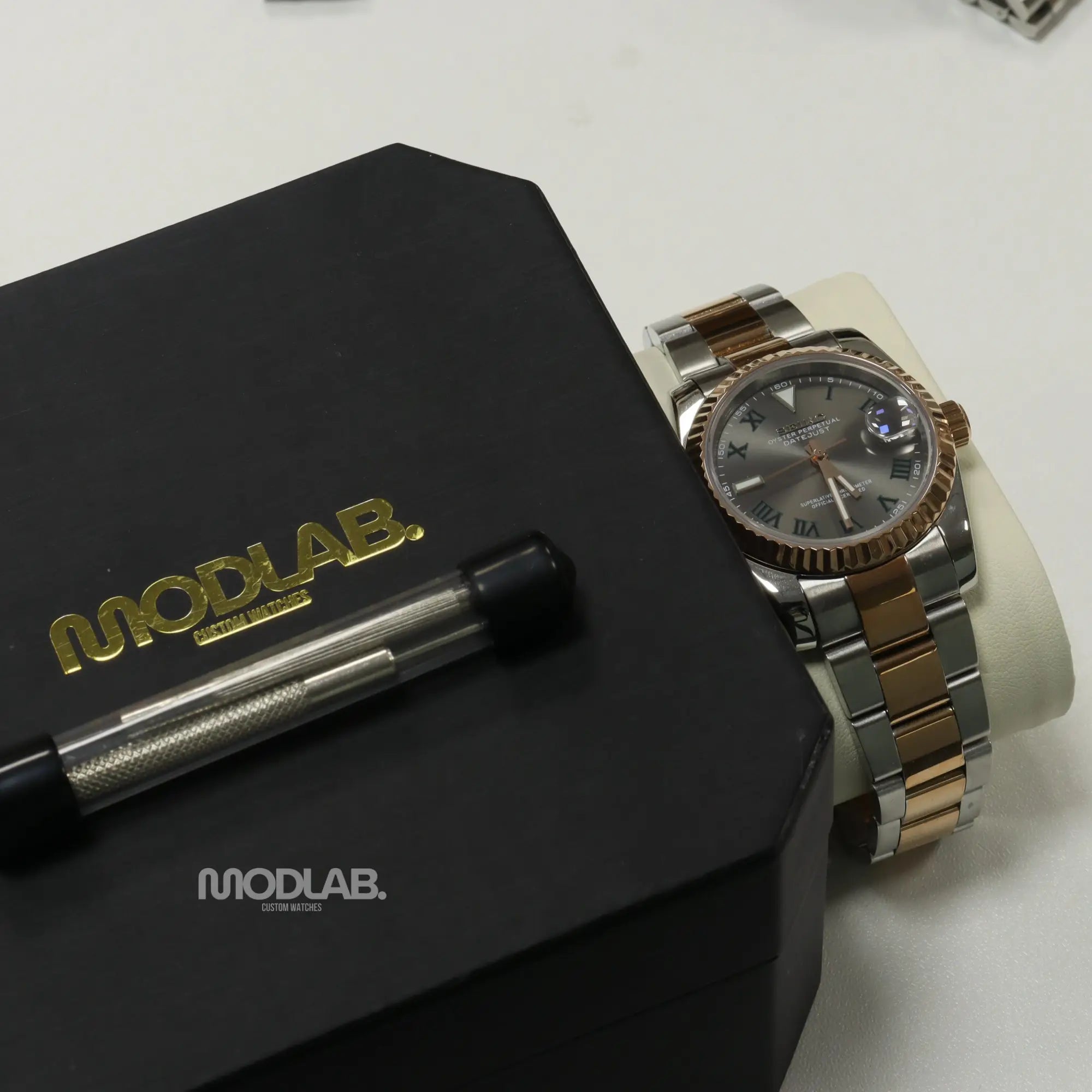 Seikojust | Grey Rose Gold Roman - Datejust