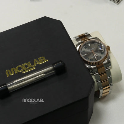 Seikojust | Grey Rose Gold Roman - Datejust