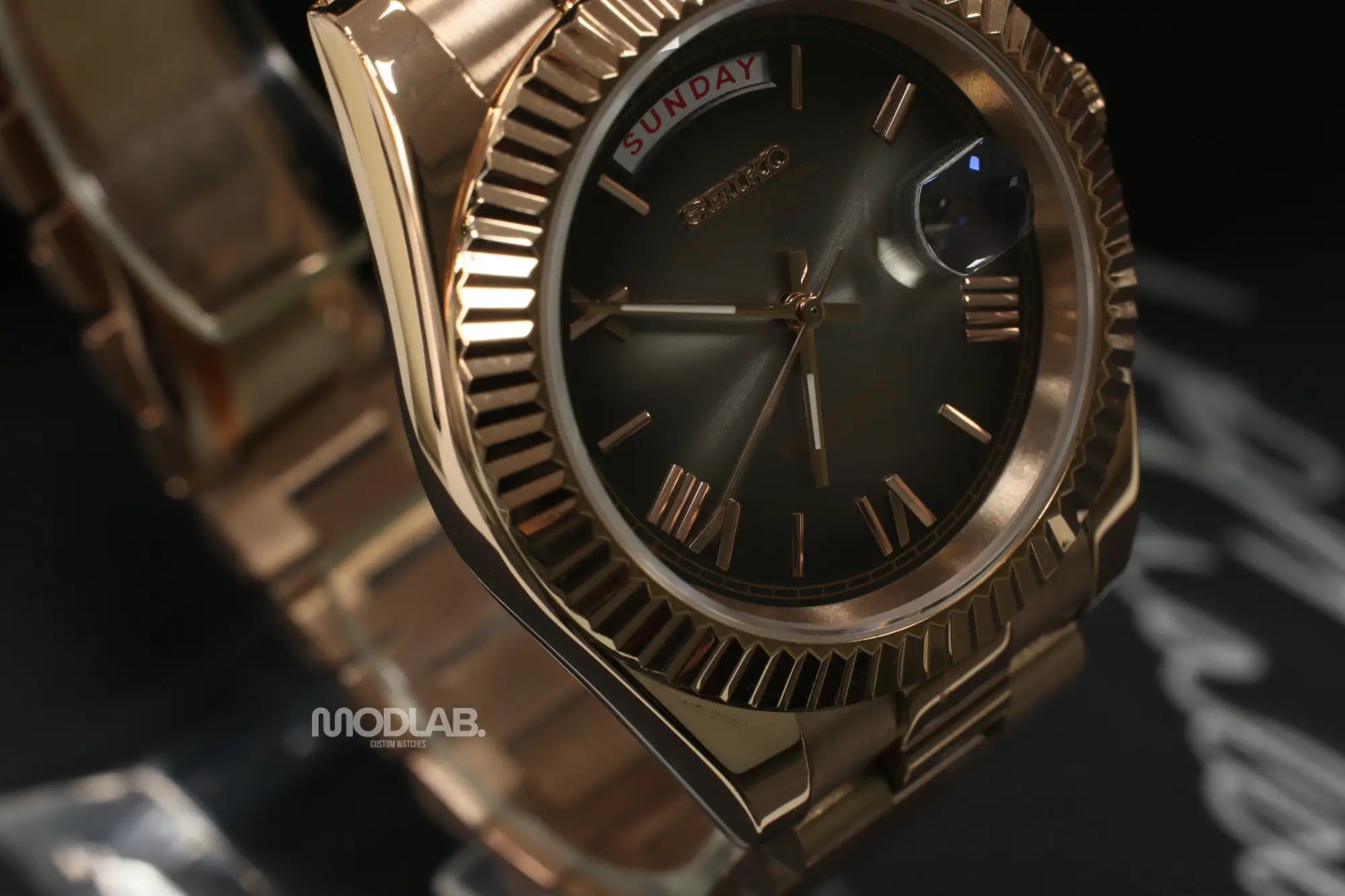 Seikojust | Grey Rose Gold Roman - Datejust