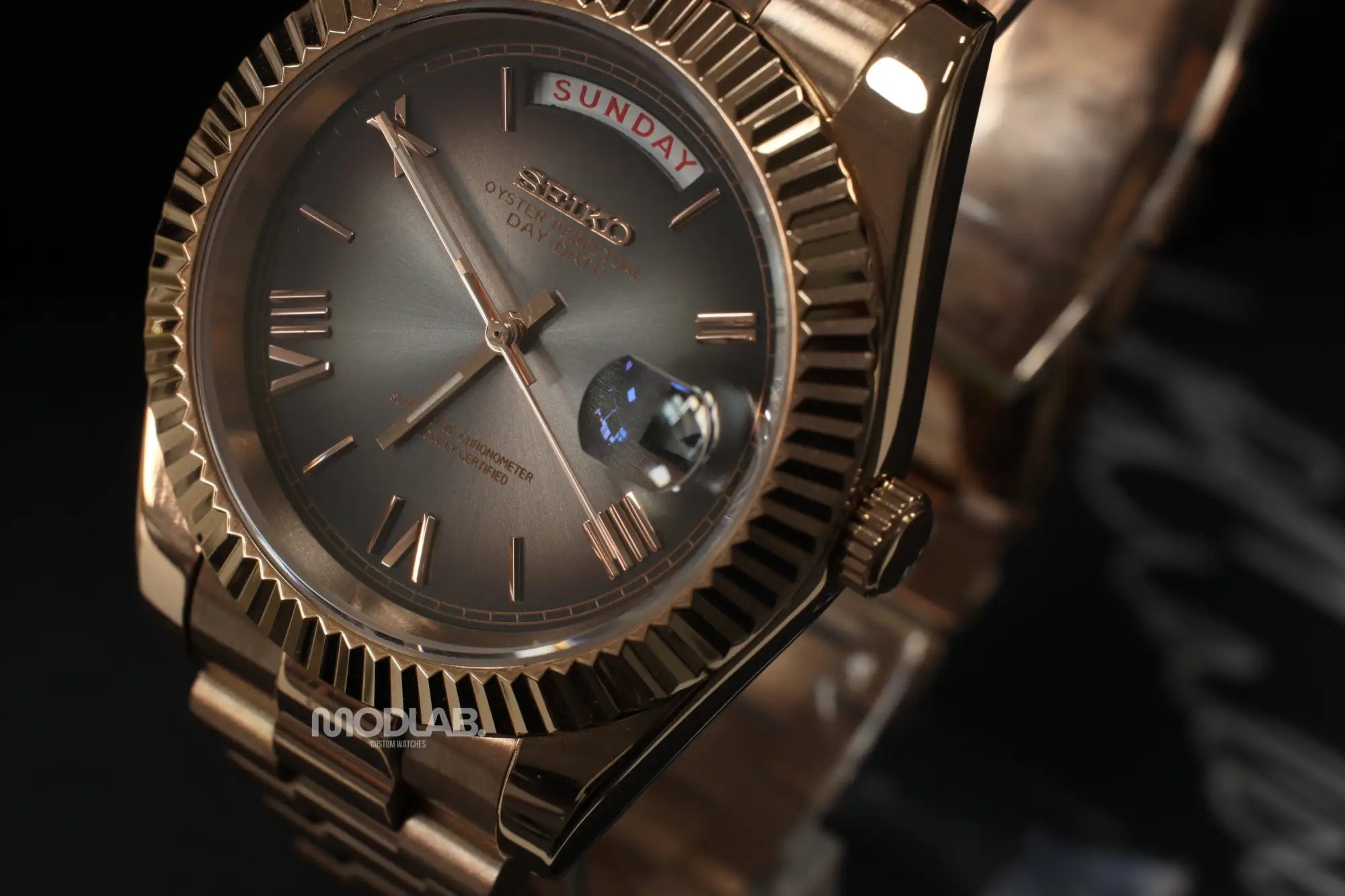 Seikojust | Grey Rose Gold Roman - Datejust
