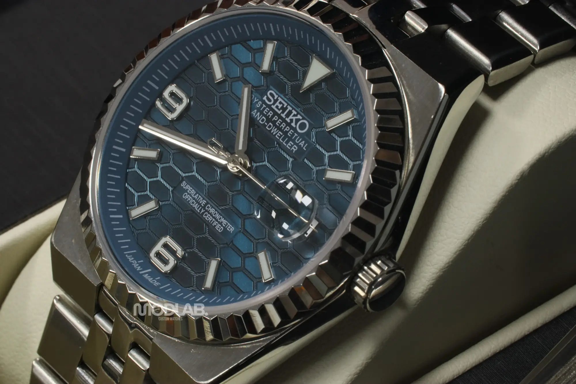Seikojust | Land-Dweller Blue Fish - Datejust