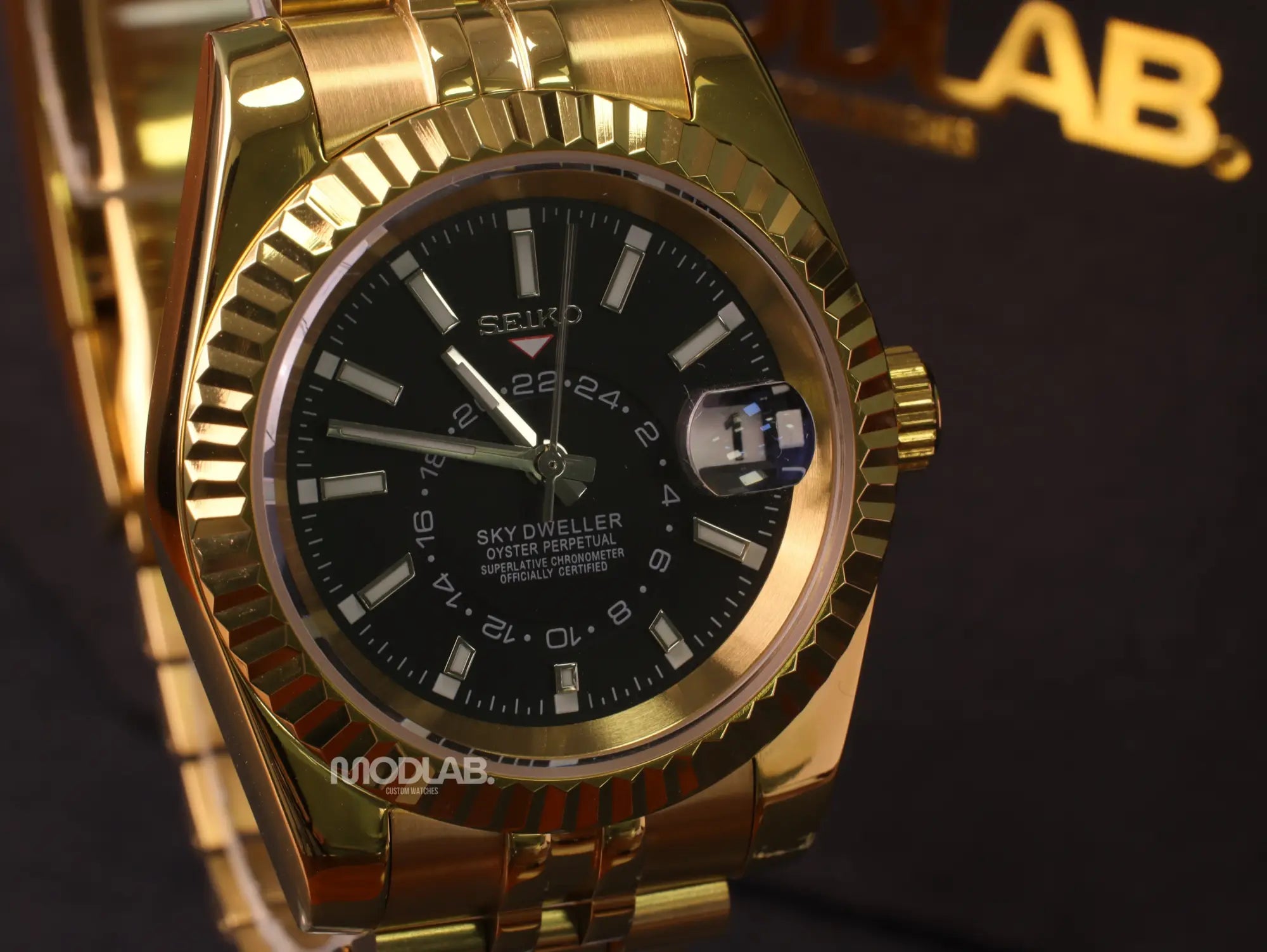 Seikojust | Sky Dweller Gold Black - Datejust