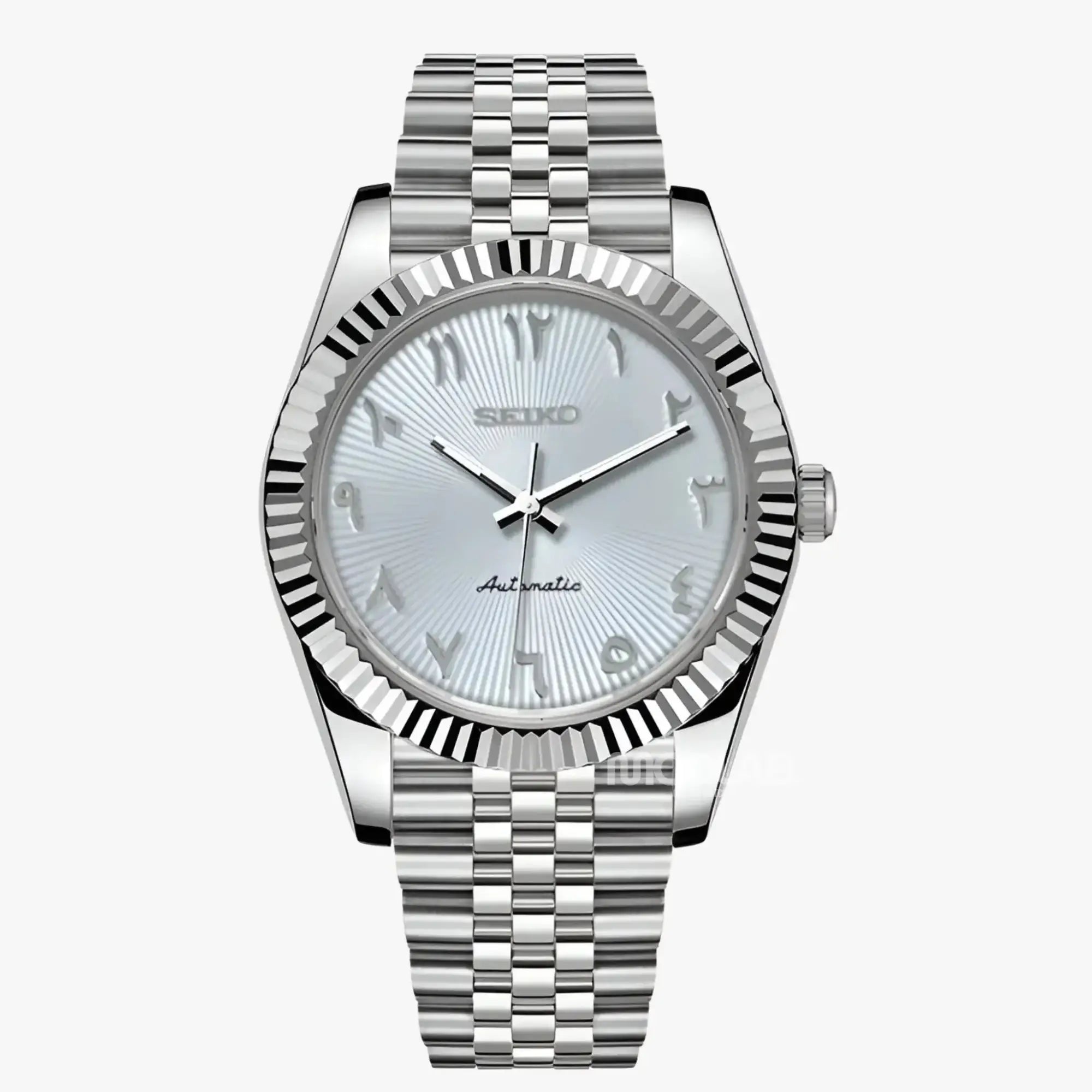 Seikojust | White Arabic Textured - Datejust