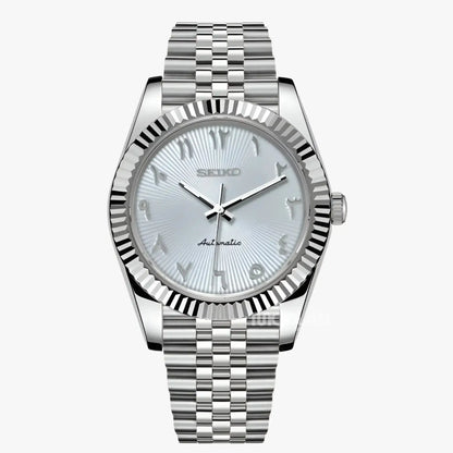 Seikojust | White Arabic Textured - Datejust