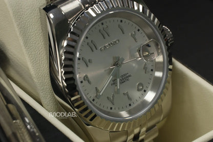 Seikojust | White Arabic Textured - Datejust