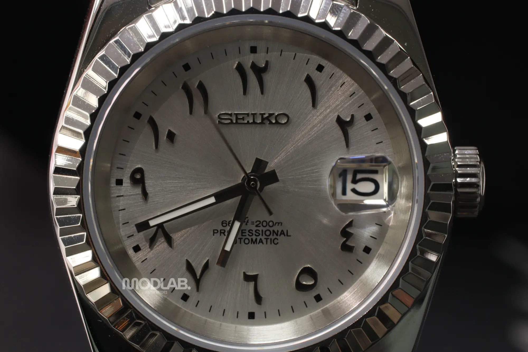 Seikojust | White Arabic Textured - Datejust