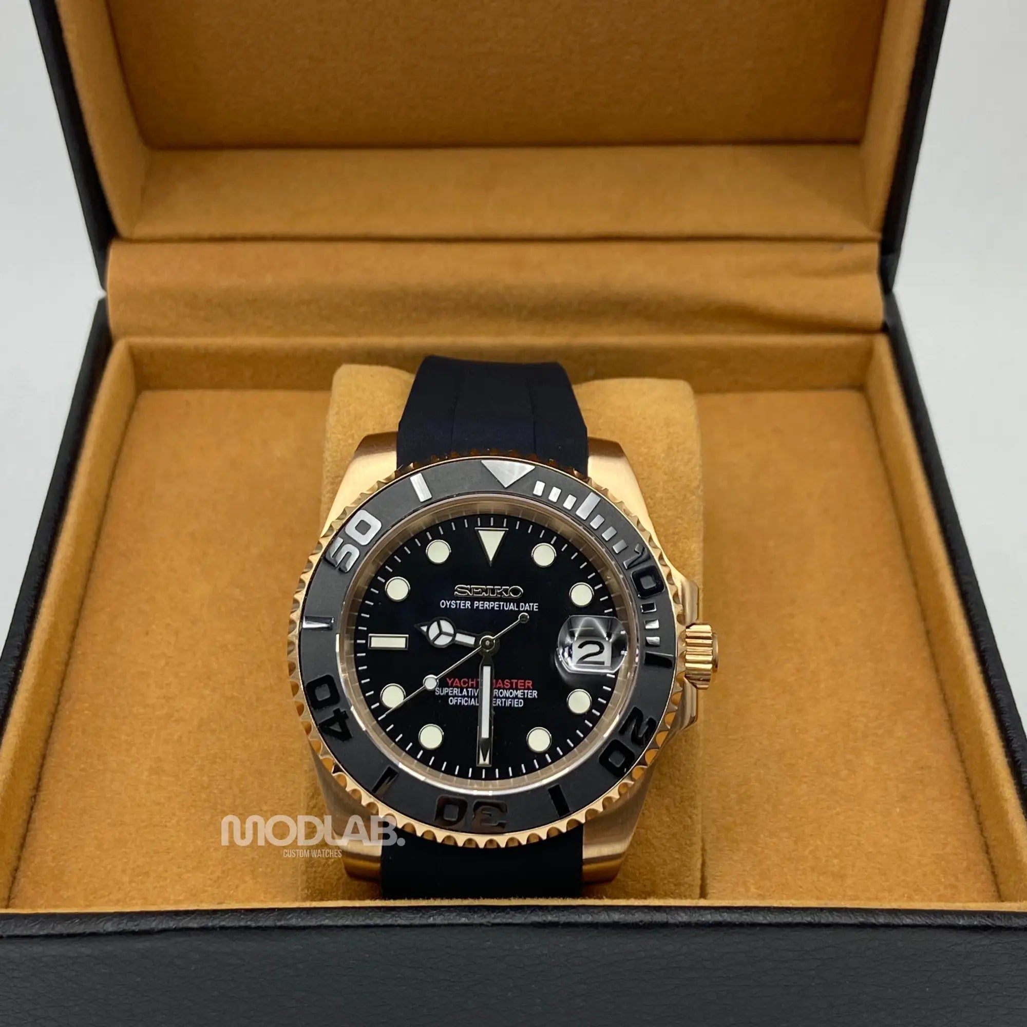 Seikomariner | Rose Gold - Black - Submariner / GMT