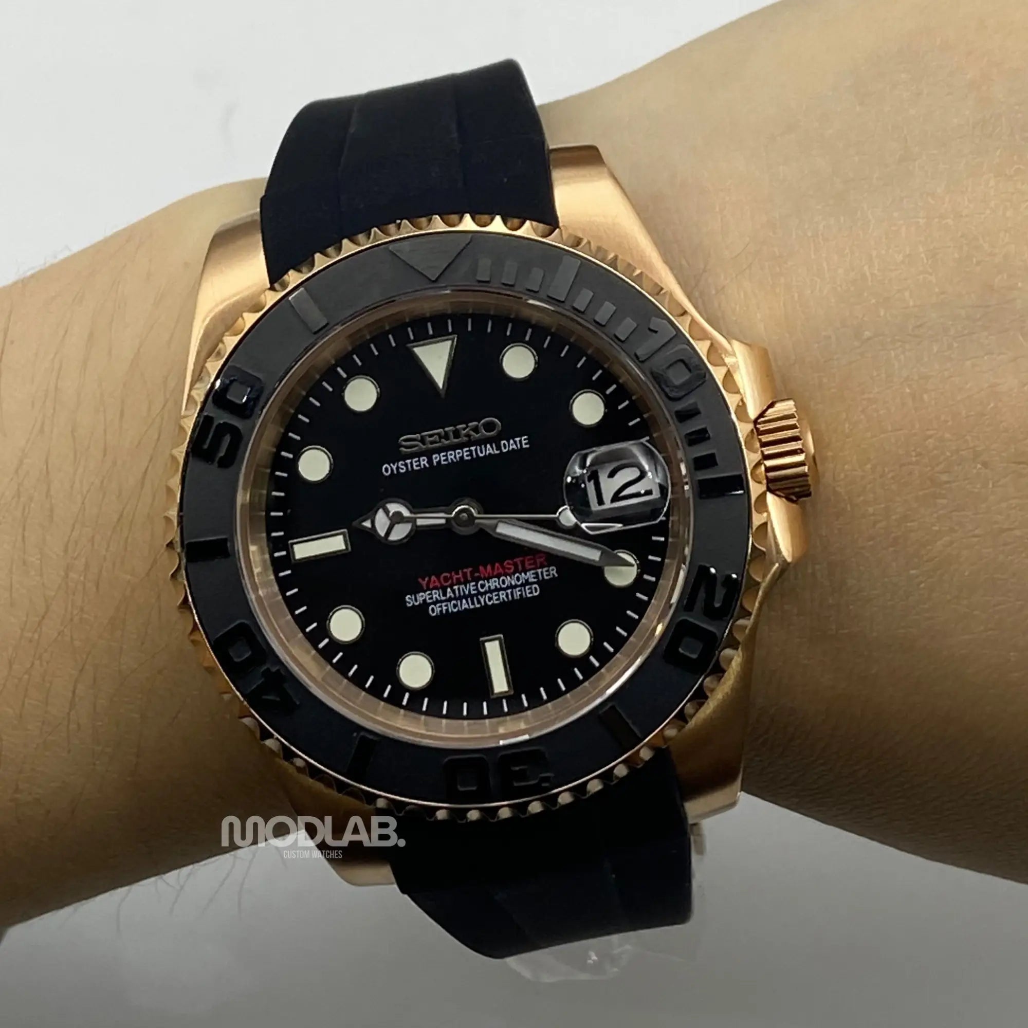 Seikomariner | Rose Gold - Black - Submariner / GMT